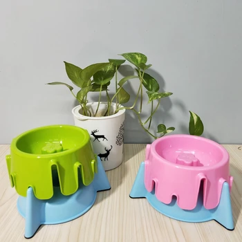 

Pet Dog Cat Bowl Adjustable Height Water Bowl Food Dish Anti-slip Neck Protection Bowl Feeding Feeder Food Bowls