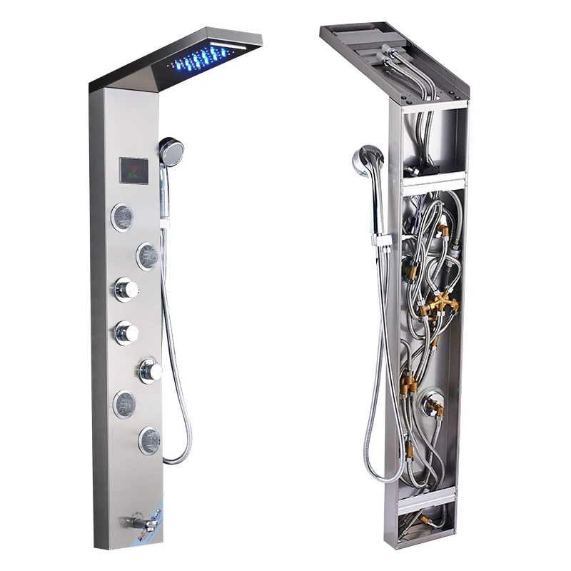 ULGKSD-LED-Waterfall-Rain-Shower-Panel-Bathroom-Shower-faucet-Massage-Jets-Tub-Shower-Column-Mixer-Tap (4)
