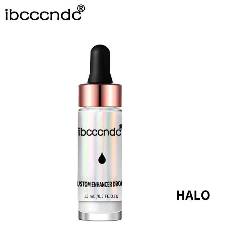 Жидкий текстовый маркер Make Up хайлайтер тональный крем перламутровый для лица светящийся ультраконцентрированный Осветляющий косметический косметик макияж - Цвет: HALO