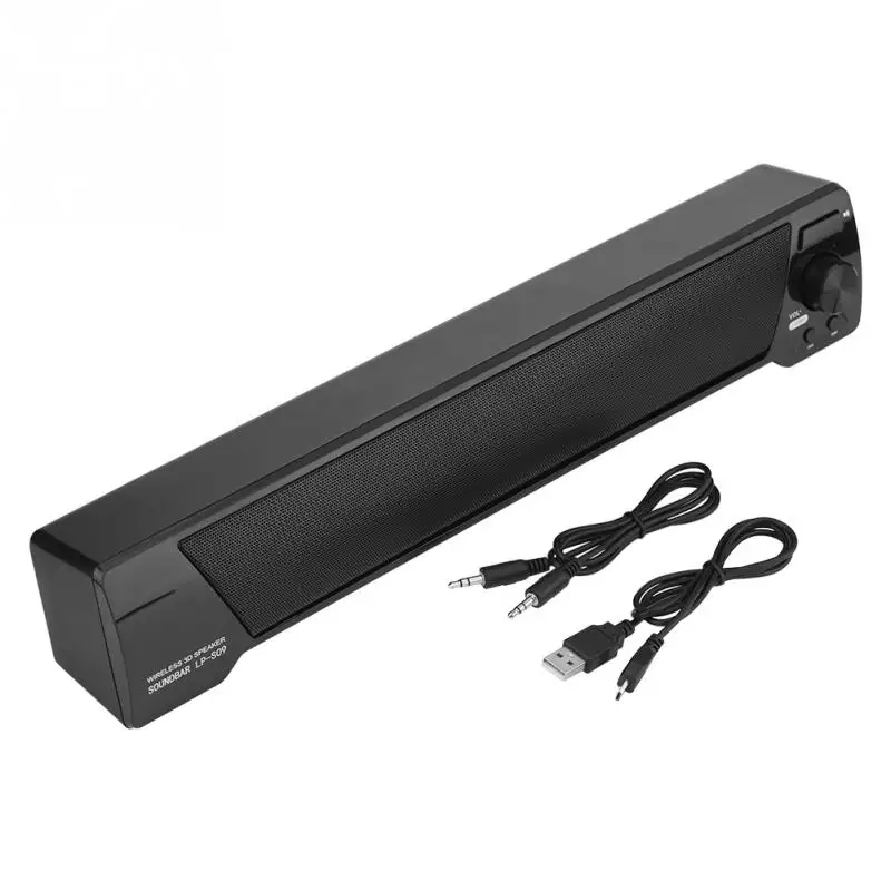 

Stereo Bluetooth 4.2 Soundbar TV FM/U Disk/AUX Noise Cancelling Wireless Sound Bars for TV