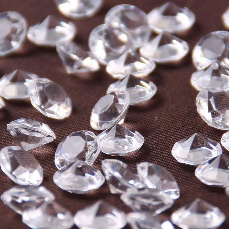 500 8MM CLEAR WEDDING TABLE SCATTER DIAMONDS CRYSTALS 1ST CLASS MAIL SAME DAY