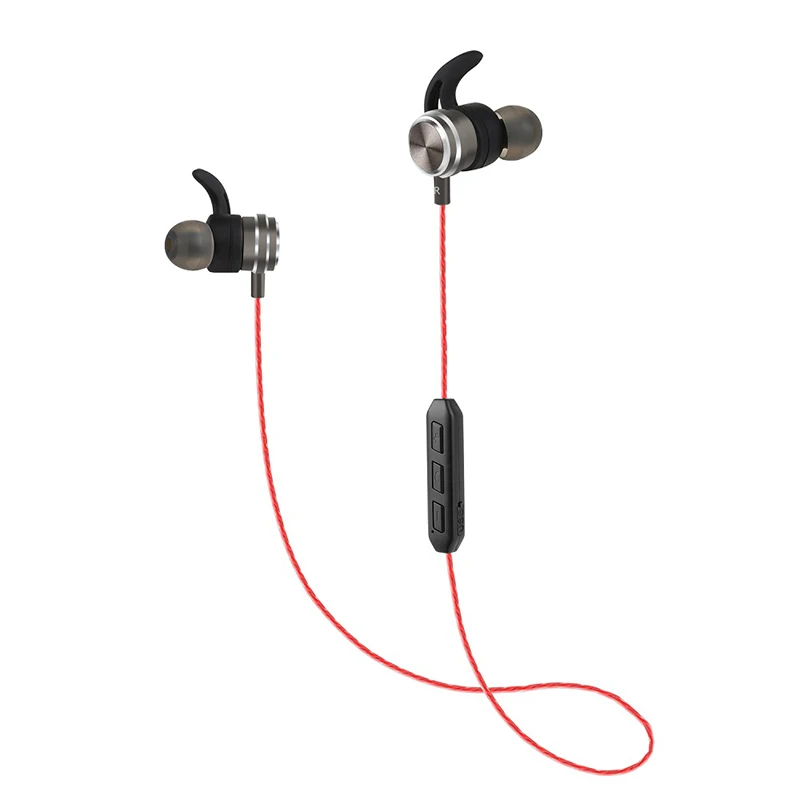 RT2 Bluetooth Wireless Earphone Metal Earbuds Handsfree with Mic