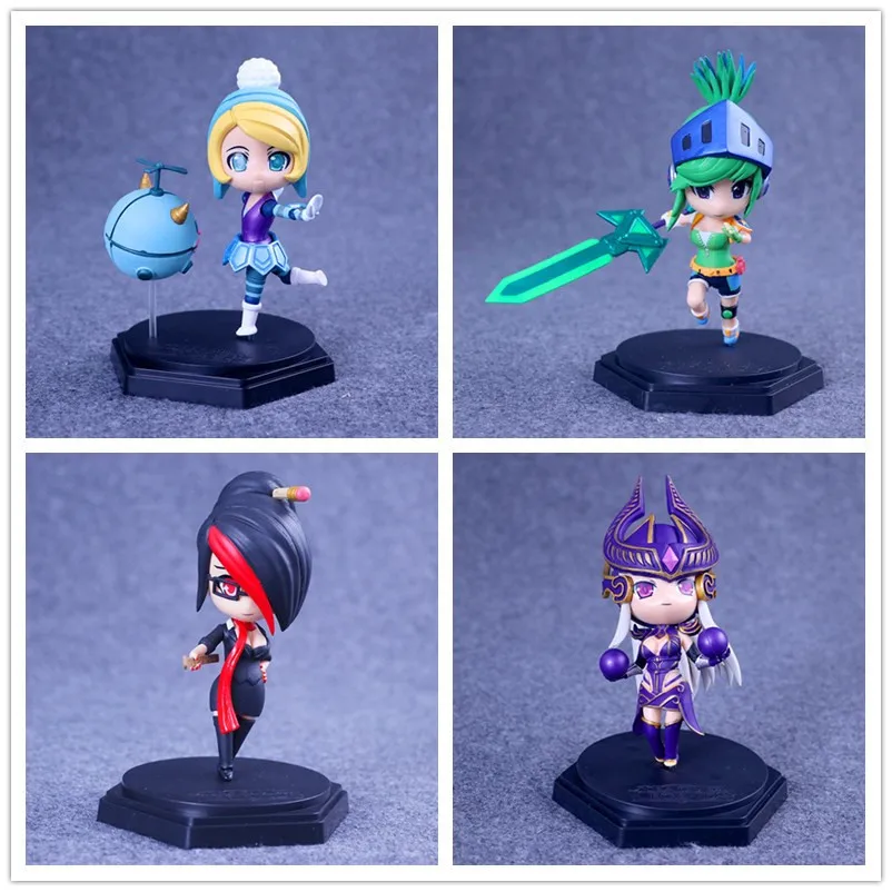 

Game PVC figure 4 styles Riven Orianna Fiora Syndra Collectible Model toys Great quality IN STOCK