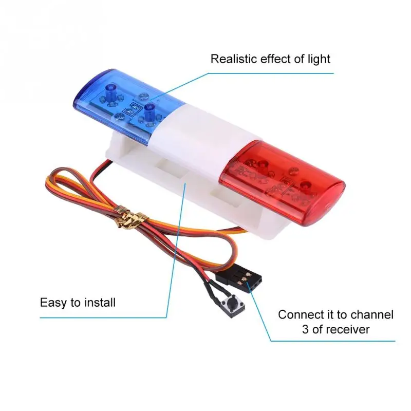 Светодиодный красные, синие Предупреждение автомобилей Strobe мигалки для удаленного Управление модель автомобиля RC аксессуары семь видов мигать модели