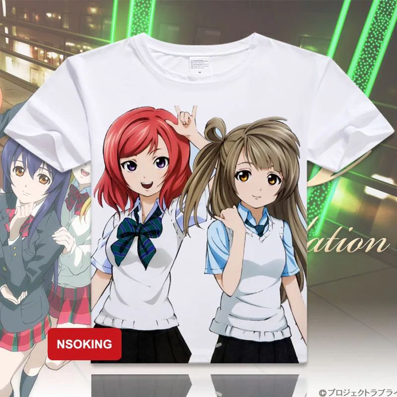 Футболка Love Live аниме lovelive Kousaka Honoka косплей футболка модные мужские и женские топы