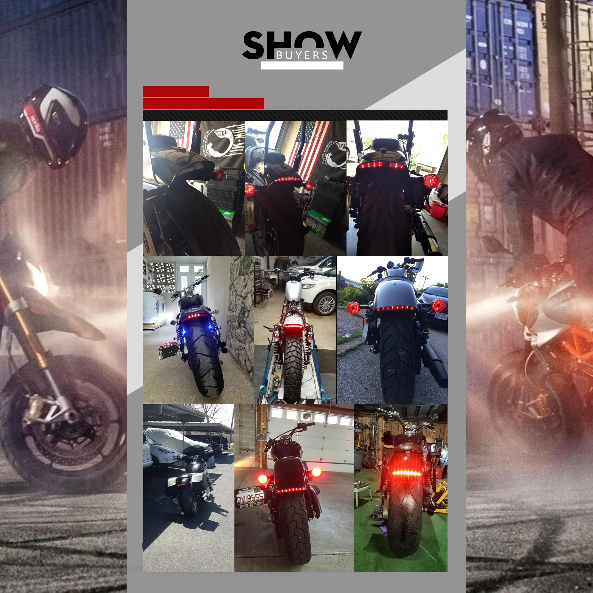 Светодиодный стоп сигнал мотоциклетная лампа задний светильник для Harley Davidsion