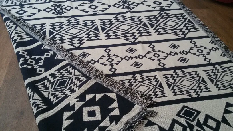  Northern Europe Sofa Blanket Geometric Pattern Carpet For Living Room Bedroom Rug Bedspread Dust Co - 32758436115