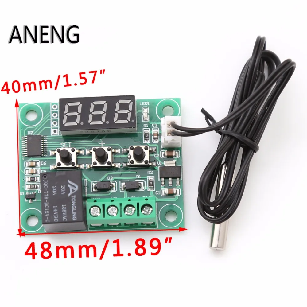 

ANENG DC 12V W1209 Digital Cool Heat Temp Thermostat Thermometer Temperature Controller
