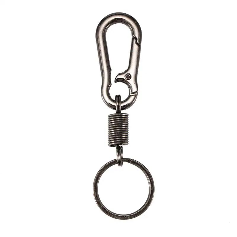 

Car Keychain Strong Carabiner Shape Keychain Climbing Hook Key Chain Rings Stainless Steel Man Gift Auto Interior Carabiner