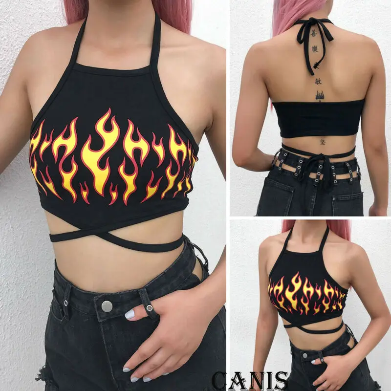 Brand New Sexy Backless Halter Tank Top Women's Tube Bustier Cropped Summer Cultures Tops T Shirt Vest