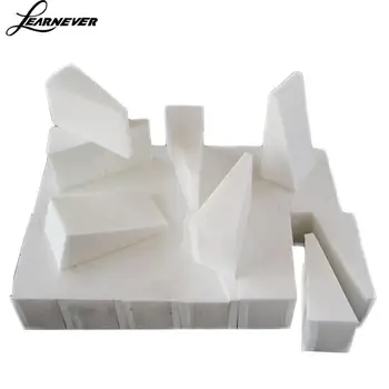

24 Pieces White Triangle Makeup Sponge Blending Foundation Sponge Wet Dry Use Puff Makeup Sponge Cosmetic Puff esponja maquiagem