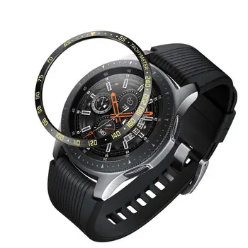 

46mm/42mm Stainless Steel Metal Bezel Ring Adhesive Cover Replacement For Samsung Galaxy Watch Accessory For Gear S3/S4 Frontier