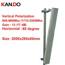 2 м Длина 12dbi вертикальная поляризация GSM антенна 806-2500 МГц базовая станция Использование CDMA GSM 3g антенна FDD LTE антенна 4G антенна LTE