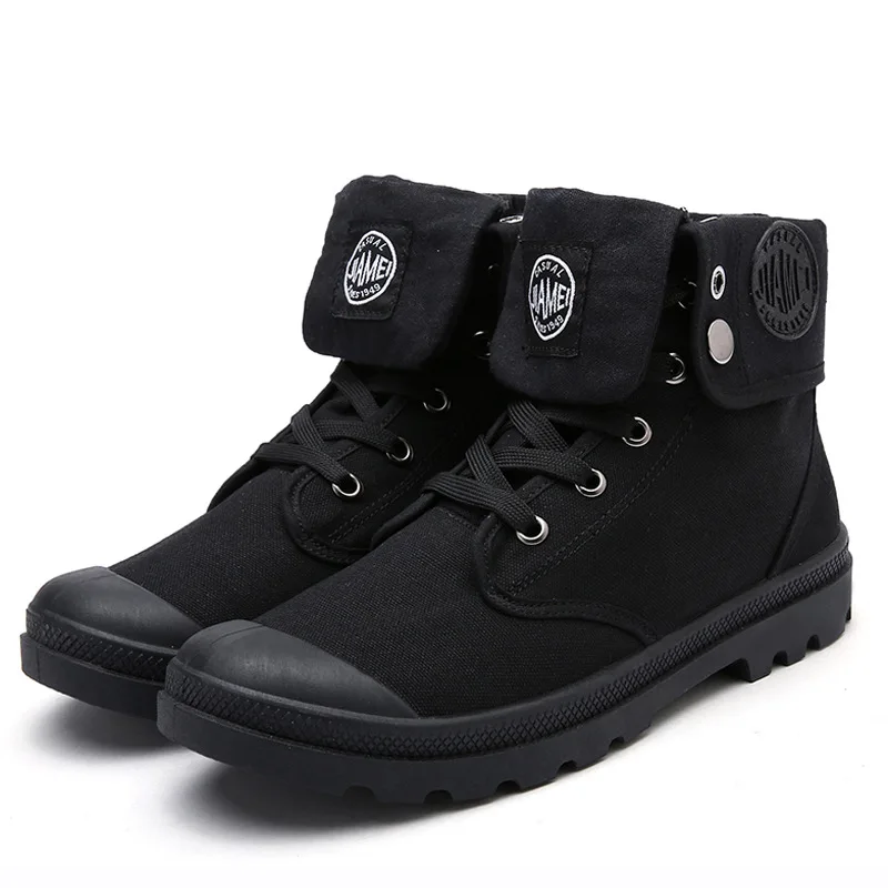  Canvas Shoes Men Boots Leisure High Top Ankle Boots Male Flat Footwear military Boots Casual Spring