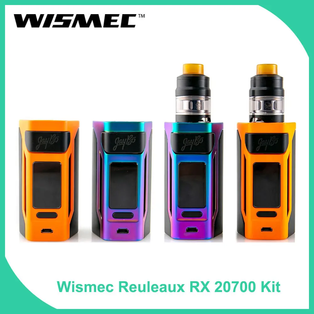 

Clearance Original Wismec Reuleaux RX2 20700 TC Box Mod/RX2 20700 Kit 4ml Capacity Output 200W VW/TC/TCR Mode E-cigarette