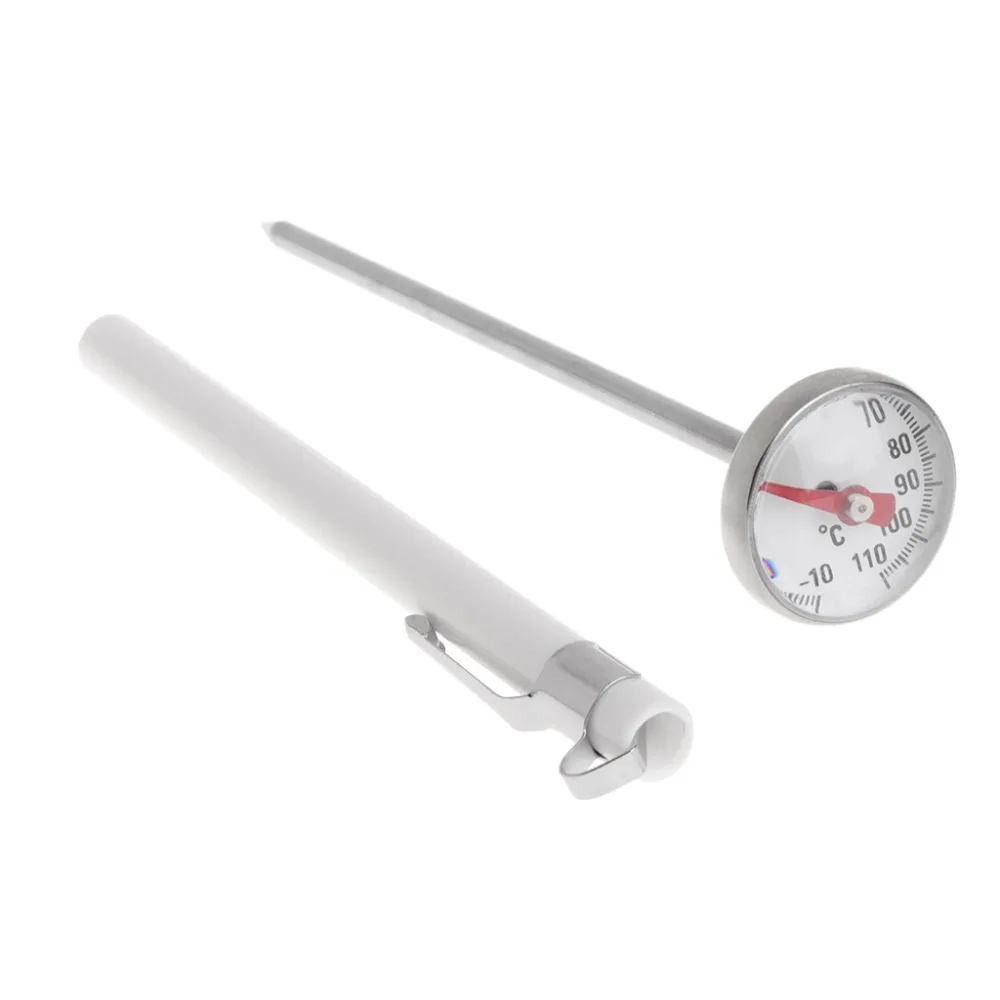 

Food Meat Milk Coffee BBQ Thermometer Stainless Steel Home Kitchen Probe Useful