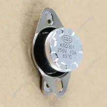OOTDTY 10 шт./лот KSD301 85 градусов Нормально Закрытый NC Регулятором Температуры Переключатель Термостат 250 В 10A