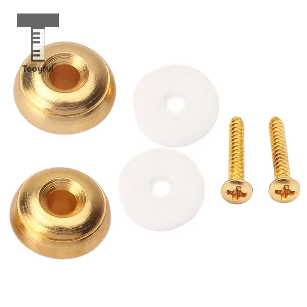 Tooyful Guitar Mushroom Head Strap Ukulele Buttons Mandolin Locks Buckle Parts