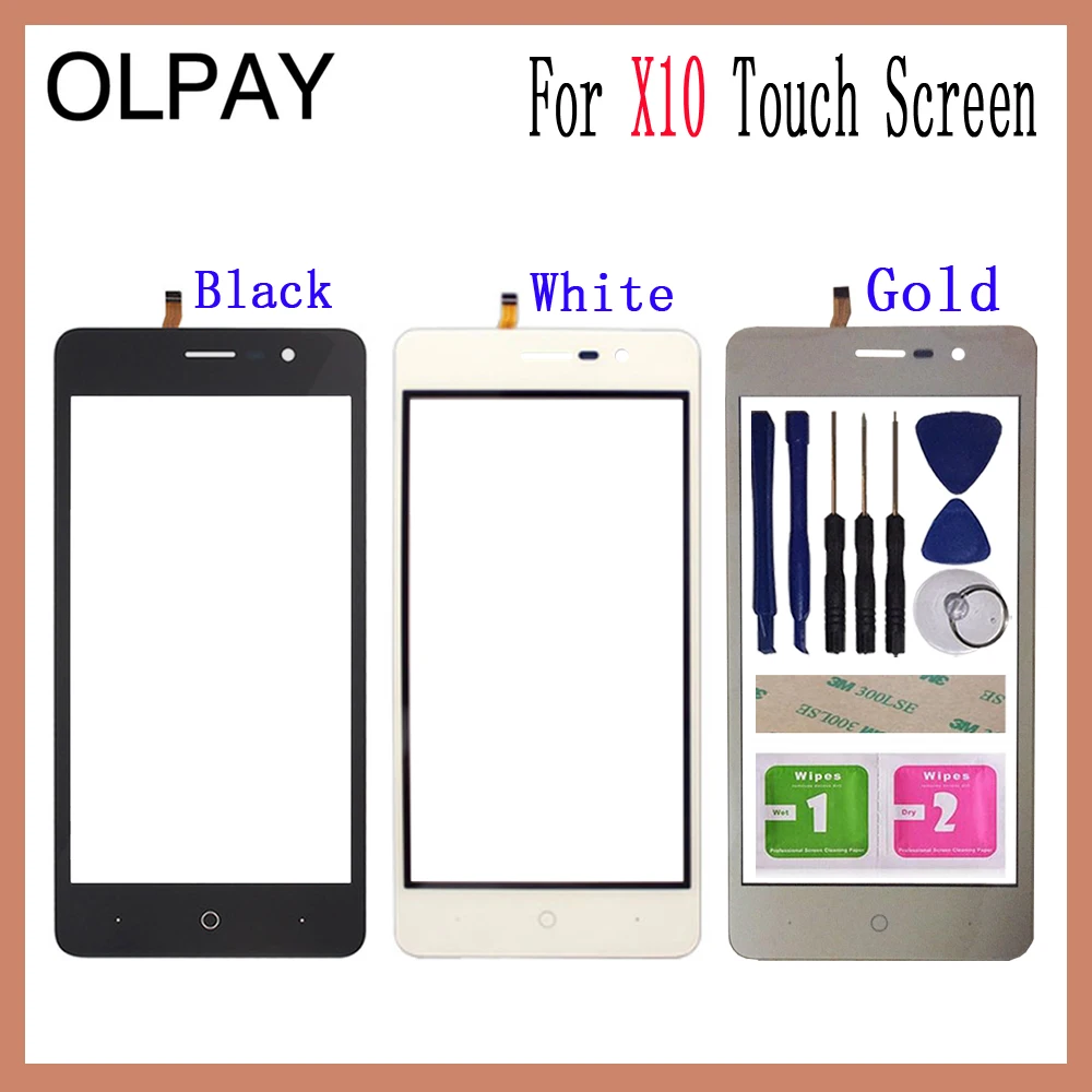 

OLPAY 5.0'' Mobile Touch Screen For Doogee X10 X 10 Touch Screen Front Glass Digitizer Free Adhesive And Wipes