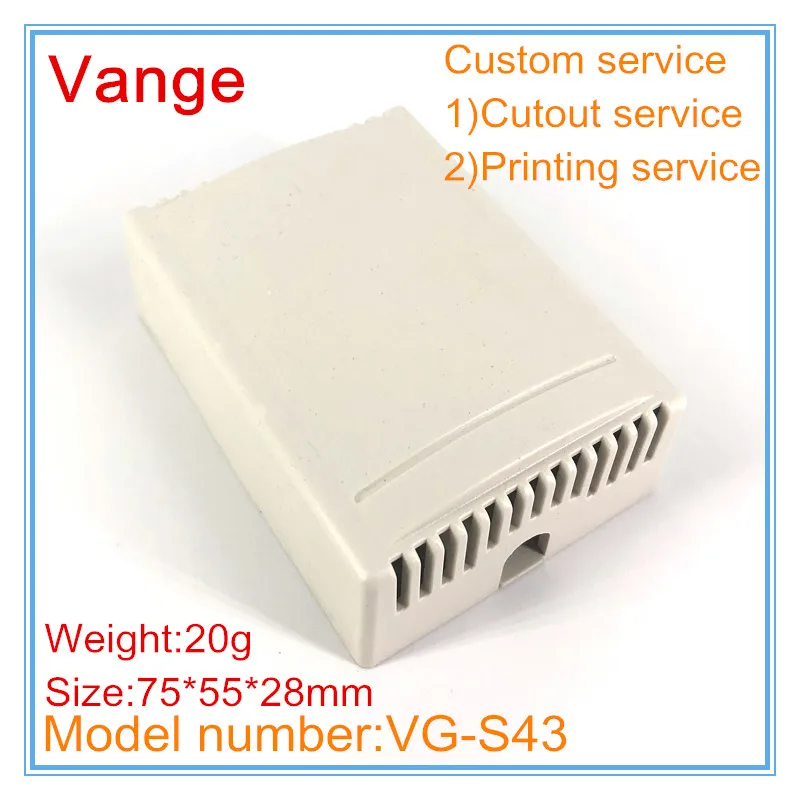 

1pcs/lot smoke detector project box 75*55*28mm ABS case plastic enclosure box diy for transducer PCB device