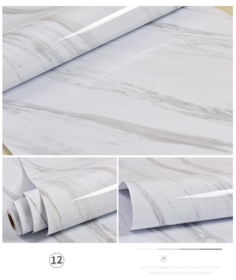 Papel de Parede Armário de Mármore Adesivos de Parede Papel Contact Vinil Auto Adesivo da Cozinha Moderno Mobiliário Mesa Gaveta Prateleira à Prova d' Água 13 contact paper