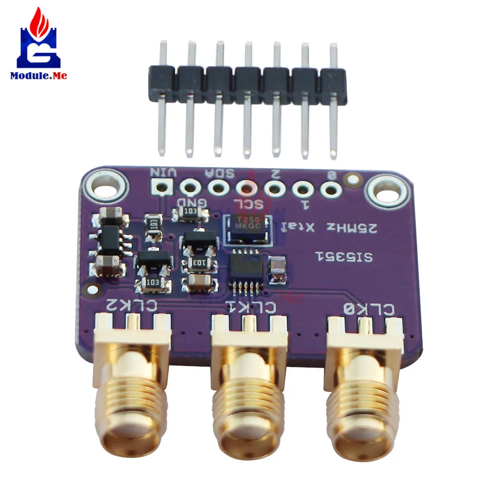 Флуоресцентная плата для генератора флуоресцентная Arduino IDE Si5351A Si5351 I2C 25 мгц 8 кгц
