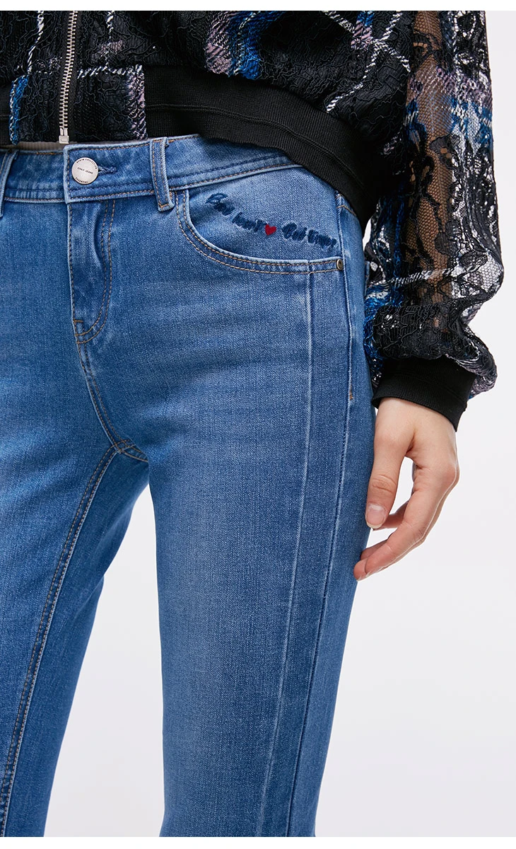 Только женские осенние новые укороченные джинсы с низкой талией | 118349594