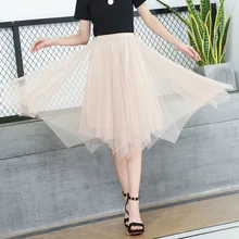 Новинка года; летняя юбка; короткая черная юбка с вуалью; юбка в стиле Пномпеня; летняя юбка для девочек