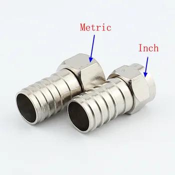 

10pcs High Quality TV Cable 75-5 F Connector Plug Single Cold Pipe CATV Trunk F Jack Metric or Inch Copper