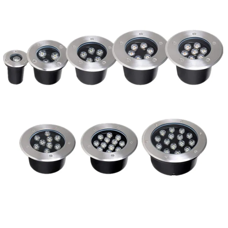 

HOT High Quality 9W Warm Cold White LED Outdoor Ground Garden Floor Underground Buried Lamp Spot Landscape Light AC85-265V/DC12V