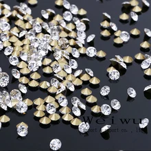 SS2 1 2 1 3mm 1440PCS For Jewelry Making Clear Crystal Strass Point Back Rhinestones