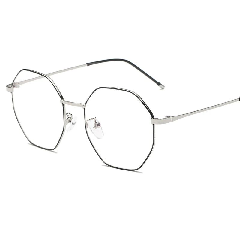 Новые металлические защитные очки для женщин, женские очки для отдыха, прозрачные линзы, оправы для очков, модные очки для чтения