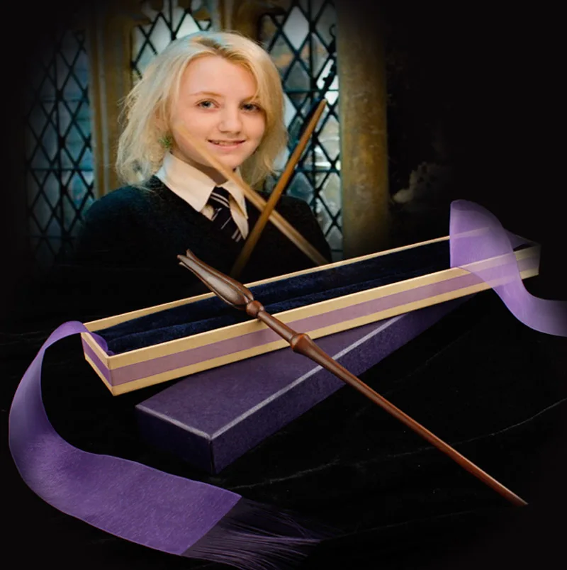 Livraison gratuite nouveau style Harry Moive Luna Lovegood baguette magique avec une boîte-cadeau Cosplay jouet cadeaux pour enfants