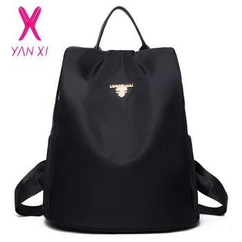 

YANXI Luxury Women's Oxford Backpack Female Casual Shoulder Bag Fashion Waterproof Travel Bags Teenagers Girls School Backpacks