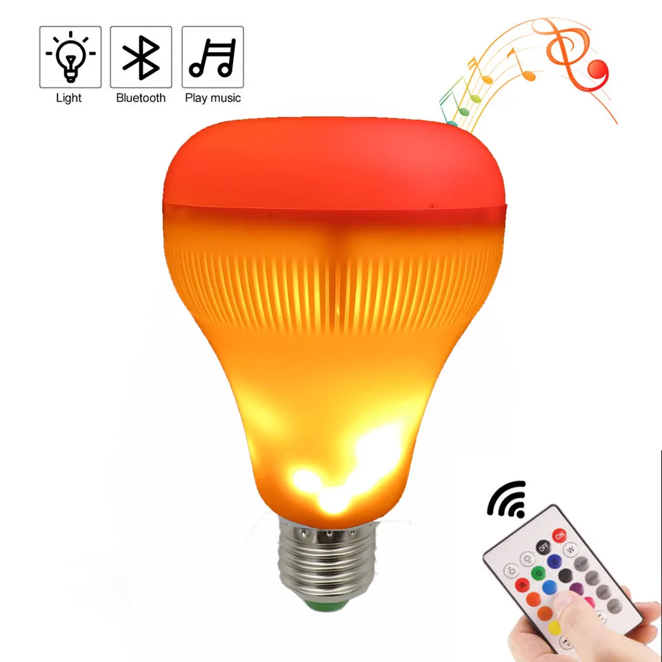 led flame music lamp