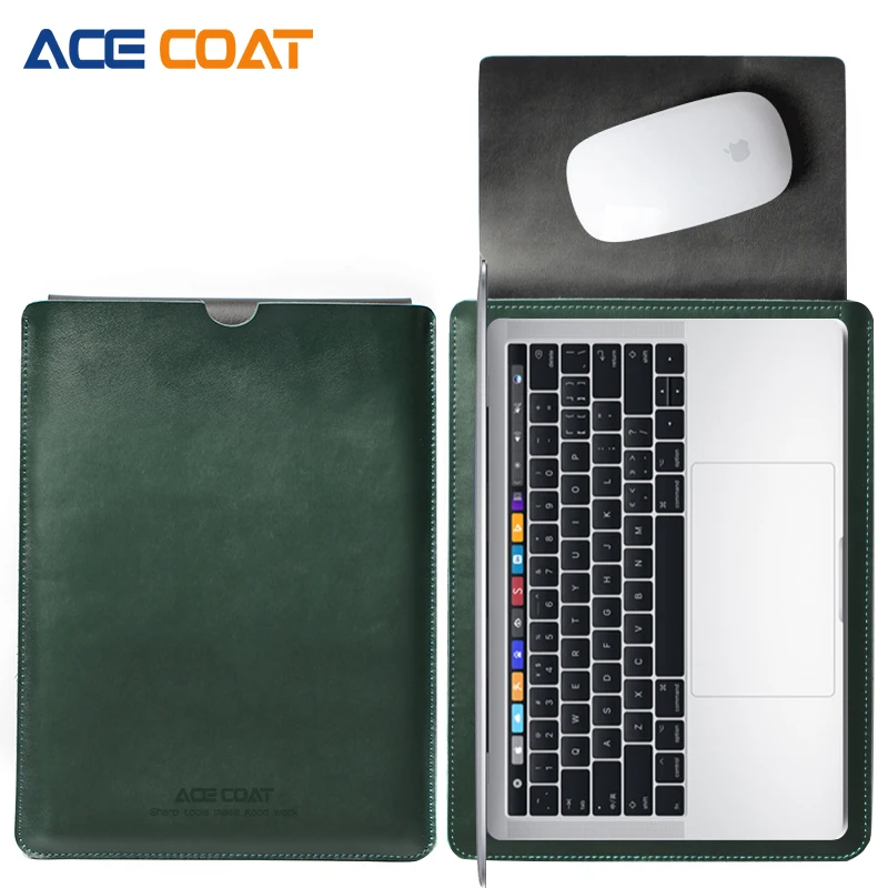 ACECOAT Split Leather Sleeve Protector bags For font b Apple b font font b Macbook b
