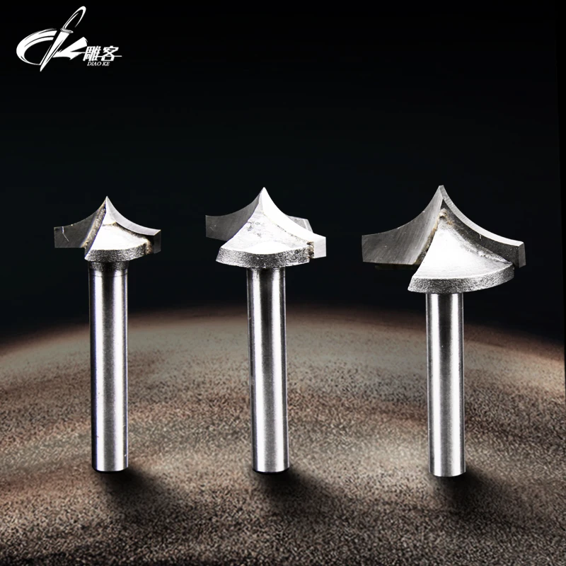 1pcs 6mm SHK Woodworking Milling Engraving Cutter for Plastic PVS MDF