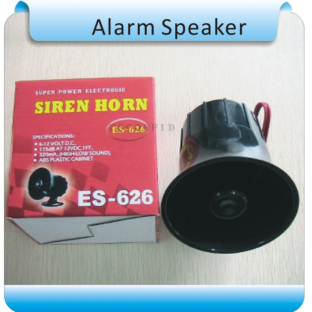 Free shipping ES 626 Small Alarm Speaker for Home Siren Security 120 dB