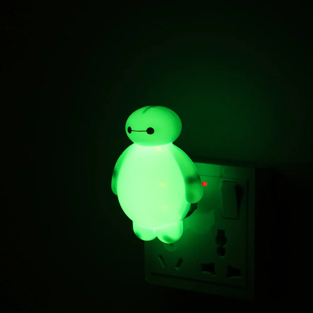 Novelty Night Light Baymax Big Hero Green Color Lava Lamp