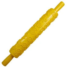 Горячая цветок образный антипригарный Скалка кекс рулон текстурированный Пластиковый валик помадка-украшение для торта инструменты