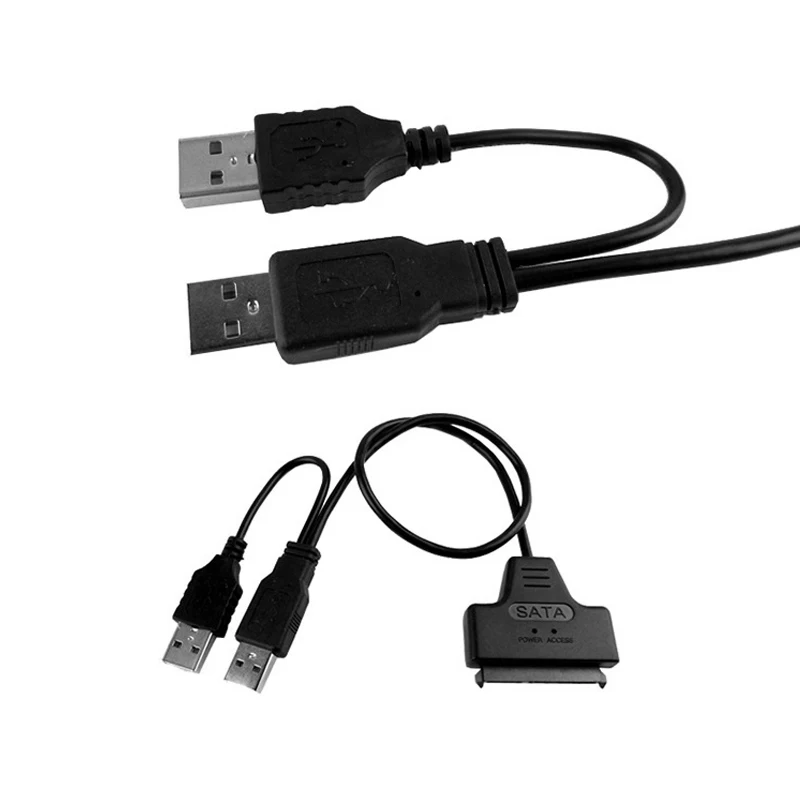Overfly SATA к USB 2,0 до 7 15 22pin адаптер Кабели конвертер Внешний мощность для 2,5 ''Ssd Hdd жесткий диск конвертер кабели