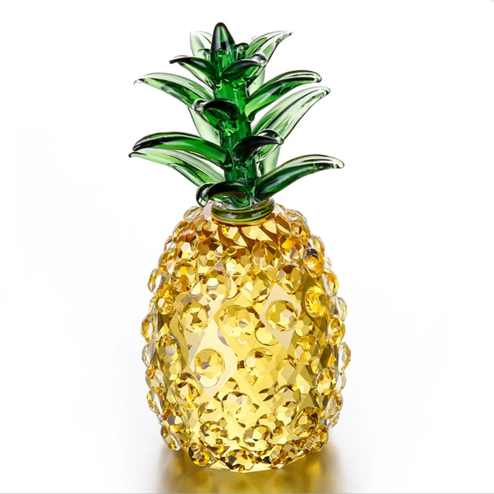 Crystal Pineapple Home Decoration Glass Fruits Decoration Glass