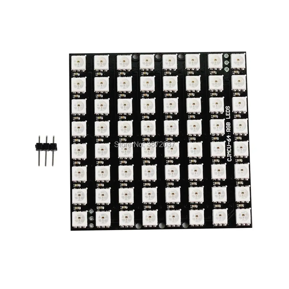 DIYmall 8x8 64 светодиодный Матрица WS2812 5050 RGB программируемый для Arduino DIY|Модули умного