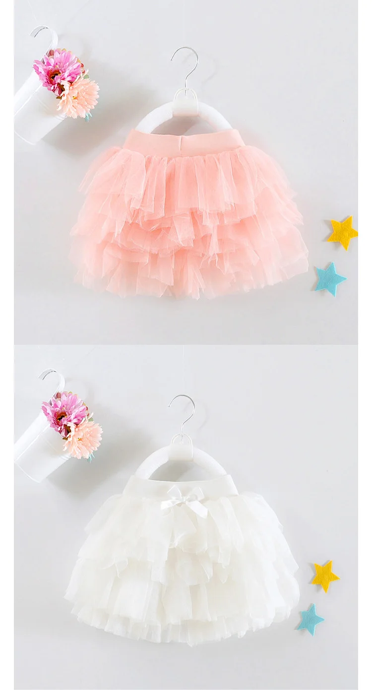 1 год, детская юбка-пачка для девочки, розовая многослойная мини-юбка, Vestido,, милая детская одежда с поясом для малышей 9, 12, 24 месяцев, RBS174001