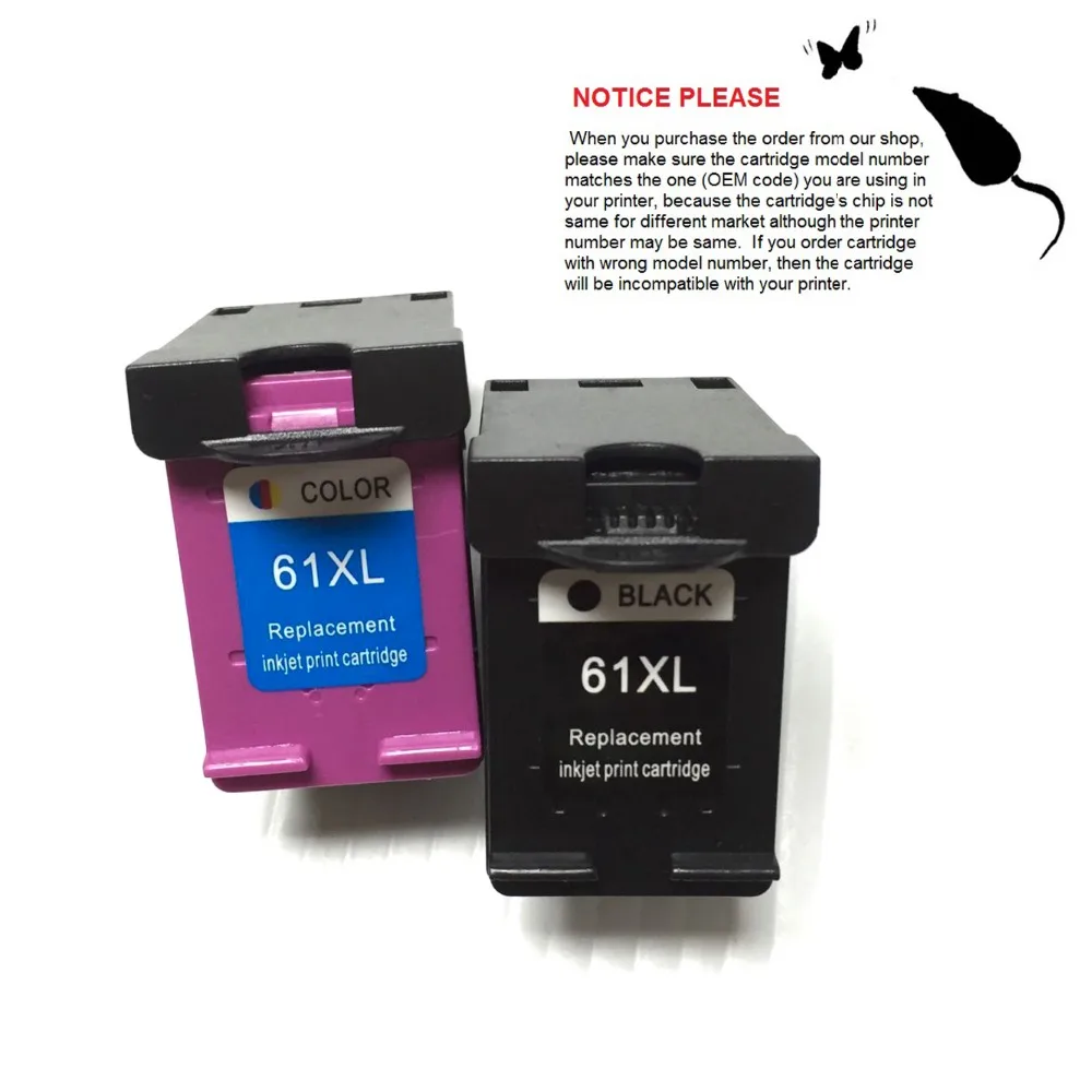 YOTAT Remanufactured Ink cartridge for hp61 For HP 61 XL DeskJet 1050