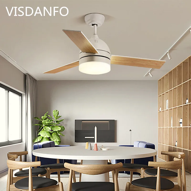 

Macaron Ceiling fan lamp Multicolour Nordic pendant fan with lights ceiling fan lamp AC for Restaurant Kid's Room