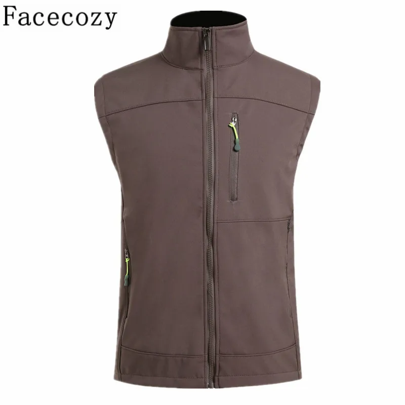 Facecozy Мужская зимняя Осенняя Флисовая теплая жилетка для альпинизма кемпинга