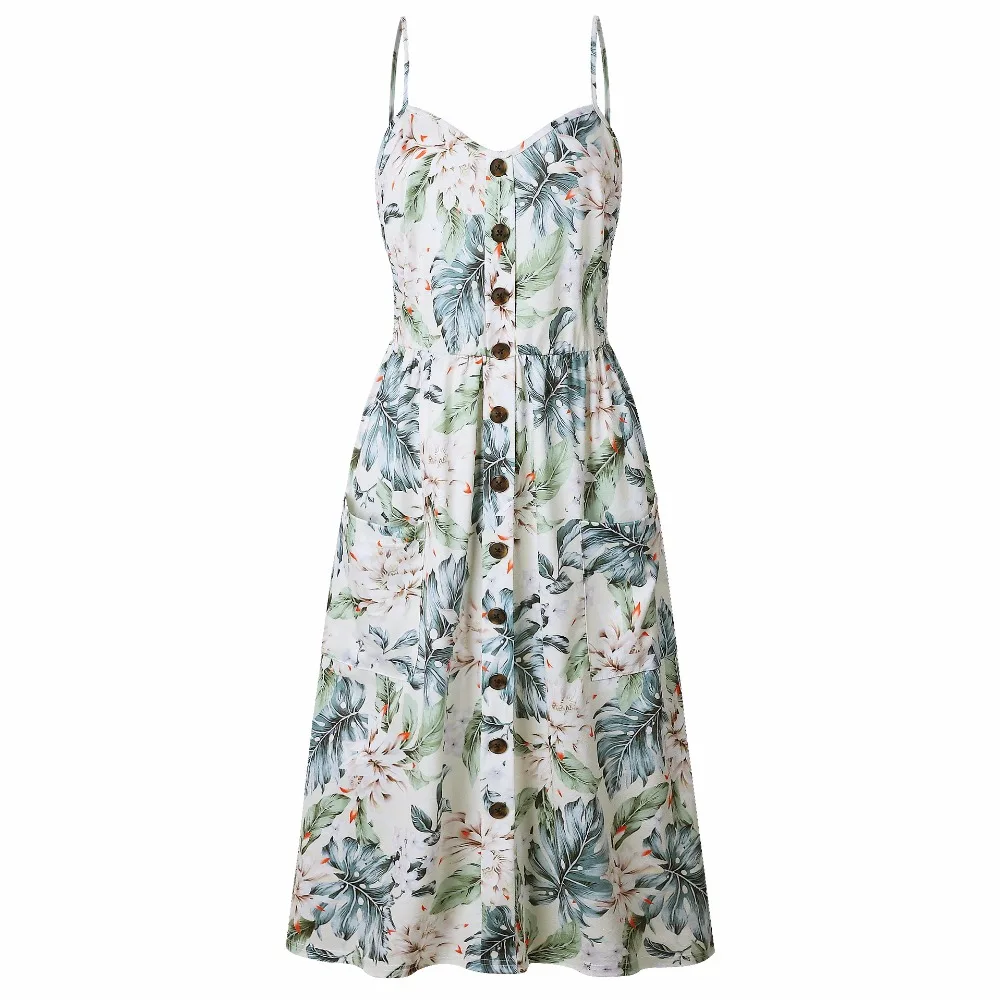 Women Vintage Casual Sundress