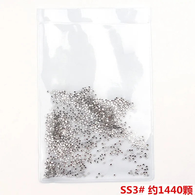 Лучший супер Блеск Стразы Кристалл AB SS3-SS40 1440 шт. Nail glass Nail Art Стразы украшения для ногтей