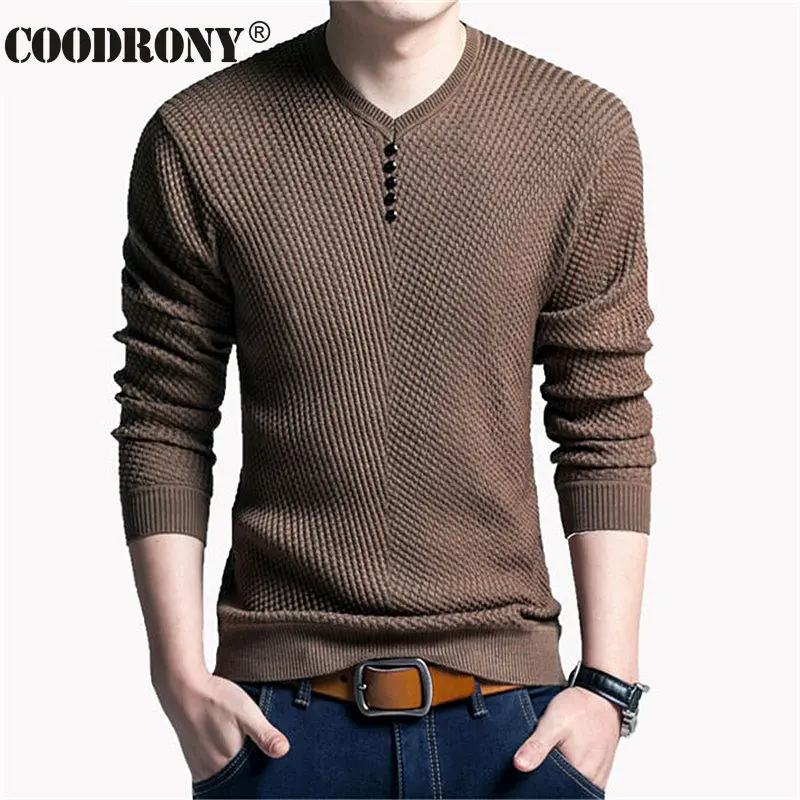 COODRONY Sweater Men Casual V-Neck Pullover Men Autumn Slim Fit Long Sleeve Shirt Mens Sweaters Knitted Cashmere Wool Pull Homme COODRONY Sweater Men Casual V-Neck Pullover Men Autumn Slim Fit Long Sleeve Shirt Mens Sweaters Knitted Cashmere Wool Pull Homme